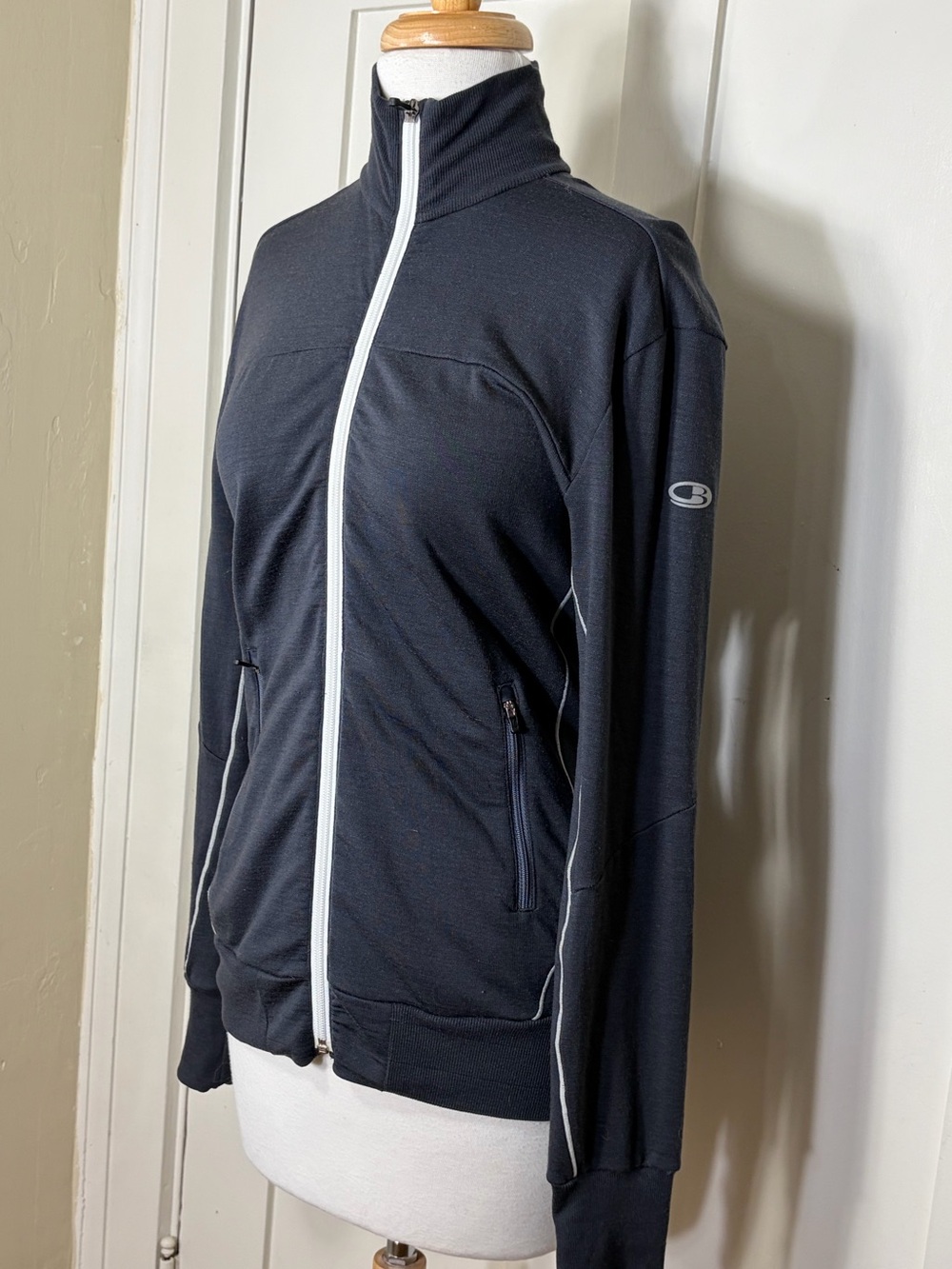 Icebreaker GT Merino Wool 260 Midweight Dark Gray Fall Full Zip Jacket M